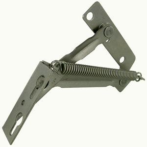 Compas à ressort en acier nickelé pour porte relevable droite gauche