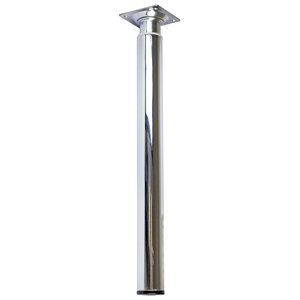 Pied réglable en acier chromé Ø 3 cm H. 30 à 50 cm