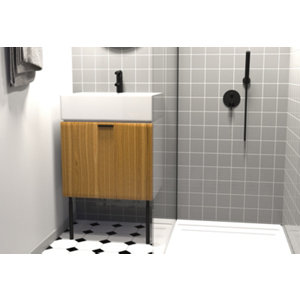 Pied "Zoom" noir brillant - Hauteur maxi : 500 mm