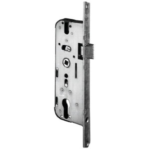 Crémone serrure ajustable pour portes d'entrée en bois - axe 50 mm H. 1,24 m