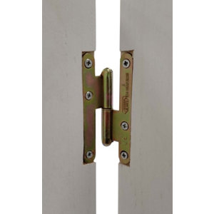 Paumelles de bâtiment - bout rond - 80 x 45 mm - Droite