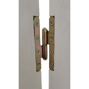 Paumelle de porte 160 x 60 mm bout rond gauche