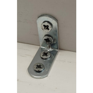 Équerre de chaise en acier zingué 30 mm