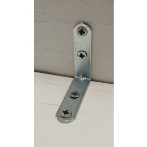 Équerre de chaise en acier zingué 50 mm