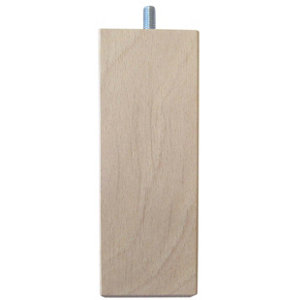 Pied de lit carré H. 150 x L. 55 x l. 55 mm