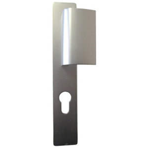 Ensemble de porte 250 x 70 mm alu argent TCY