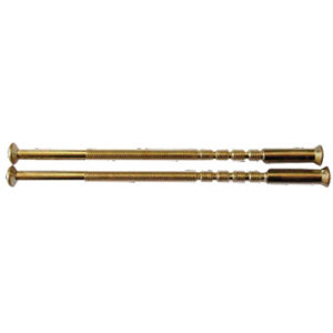 2 vis relieuses laiton 60 mm + douille