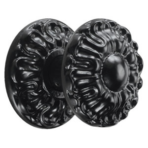 Bouton "Marguerite" en fer noir