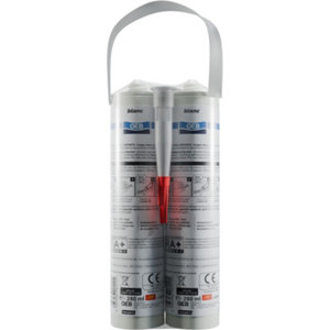 Lot 2 mastic silicone blanc 280 ml pour joints salle de bain et cuisine + 10%