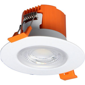 Lot de 5 spots à encastrer blanc, intensité variable, 3 températures couleur