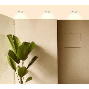 Spot encastrable fixe gu10 380lm 2700k blanc