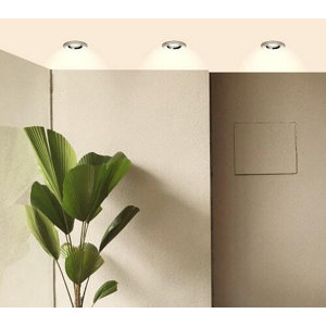 Spot encastrable fixe gu10 380lm 2700k acier