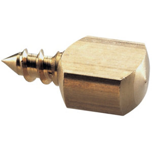 8 taquets d'étagères à vis en laiton Ø 6 mm