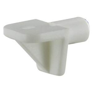 24 taquets d'étagères en plastique tige acier - Ø 5 mm