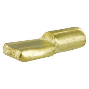 Lot de 24 taquets d'étagères en acier laitonné, Ø 5 mm