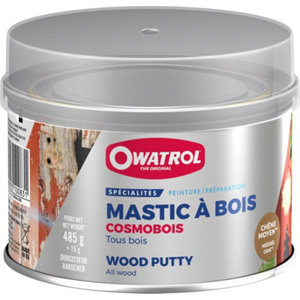 Mastic à bois bicomposant Cosmobois - Chêne moyen - 500 g
