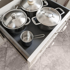 Tapis de fond de tiroir transparent en EVA 50 x 150 cm antidérapant