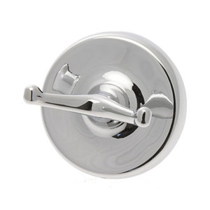 Patère chromé à fixer - 1 tête -  P. 5,2 cm x H. 6,8 cm