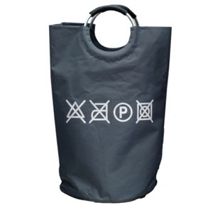 Panier à linge "Jumbo" anthracite en tissu