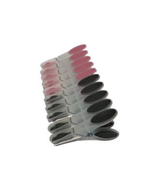 Lot De 10 Pinces À Linge Soft Bi-matière 8 Cm Silicone
