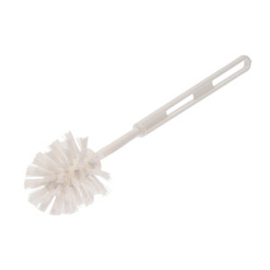 Brosse WC "First" blanche 8 x 34,5 cm