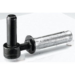 Gond à cheville en acier zingué - Noir - Ø 14 x L. 110 mm