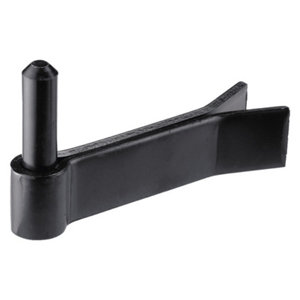 Gond à scellement double feuille en acier zingué - Noir - Ø 14 x L. 130 mm