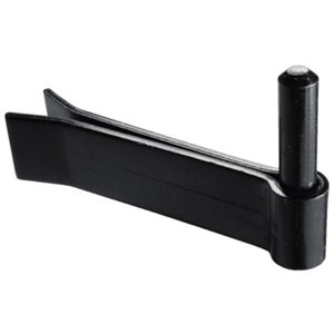 Gond à scellement double feuille en acier zingué - Noir - Ø 16 x L. 160 mm