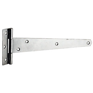 Penture anglaise en acier bichromaté blanc - L. 400 x l. 90 mm