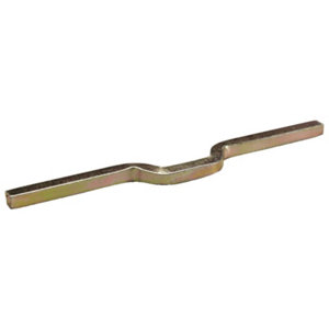 Barre de sécurité carrée en acier zingué bichromaté