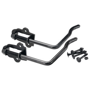 2 arrêts de volet à poignée en acier