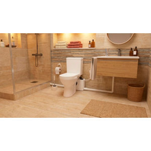 Broyeur WC triple entrée 400W hauteur relevage 4 m dimensions compactes