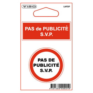 Stickers "pas de publicite svp"