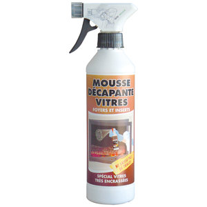 Mousse décapante vitres foyers et inserts - 500 ml