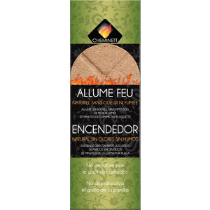 36 allume feu de 9 plaquettes sécables naturel - h 24 x L 8x 3,8 cm