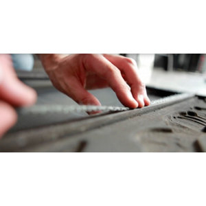 Kit joint rond d'étanchéité Ø 12 mm + colle réfractaire 17 ml