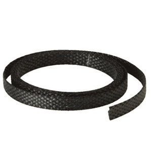 Kit joint plat Ø 15 mm et colle, pour étanchéité des portes de foyers, inserts, poêles et fours