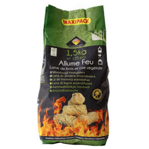 Allume-feu laine de bois - Sac de 1,5 kg
