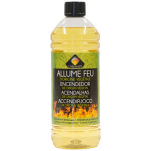 Allume-feu végétal PYROFEU 1 litre liquide avec bouchon gicleur