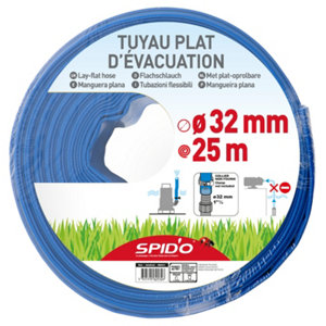 Tuyau plat d'évacuation 25 m - Diamètre. 32 mm