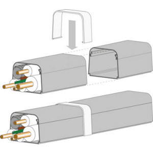 Connecteur pour goulotte climatiseur fixe - 80 x 60 mm - Autogyre