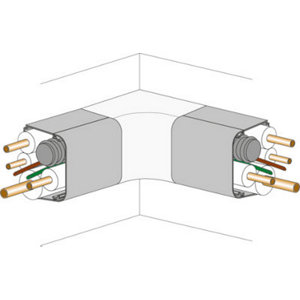 Coude intérieur 90° pour goulotte spécial climatiseur fixe - 80 x 60 cm - Autogyre