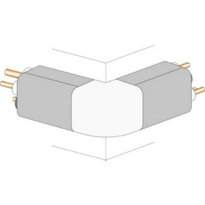 Coude extérieur 90° pour goulotte spécial climatiseur fixe - 80 x 60 cm - Autogyre