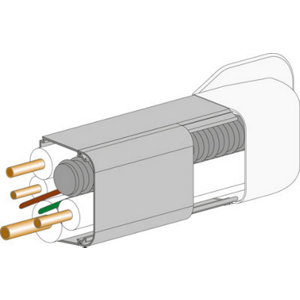 Amorce pour goulotte spécial climatiseur fixe - 80 x 60 mm - Autogyre