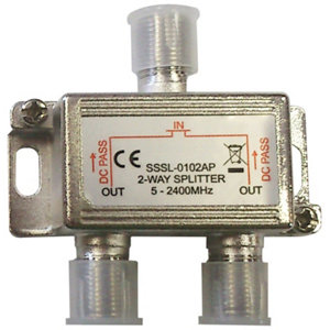 Répartiteur TV/SAT pour connecter jusqu'à 2 décodeurs terrestres ou satellites