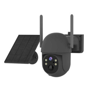 Caméra de surveillance solaire extérieure wifi sans fil 2.5K noir