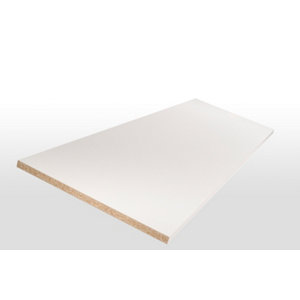 Tablette mélaminée blanche 2000X400X16 mm