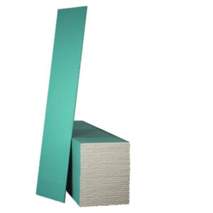 Demi-plaque de plâtre BA 13 hydrofuge NF - L. 2,50 x l. 0,60 m