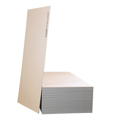 Plaque de plâtre standard BA13 NF Planodis 250 x 120 cm ép.12 5 mm vendue à la plaque - vue 1