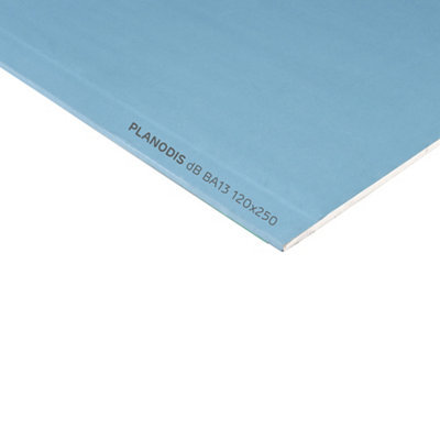 Plaque de plâtre acoustique BA13 Planodis 250 x 120 cm ép.12 5 mm vendue à la plaque - vue 1